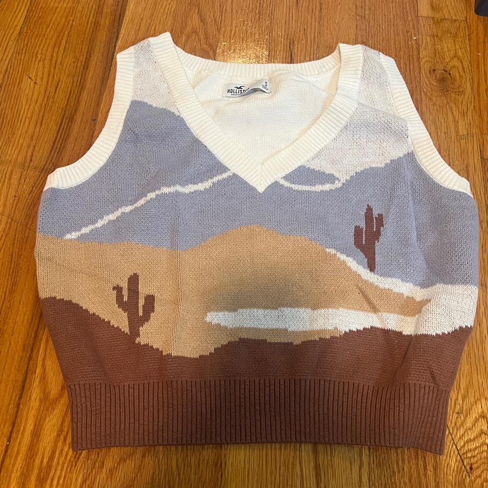 Cropped Western Hollister sweater vest